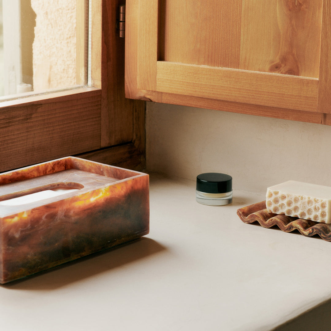 FERM LIVING Mist Soap Dish, 9x14cm, Sugar Kelp