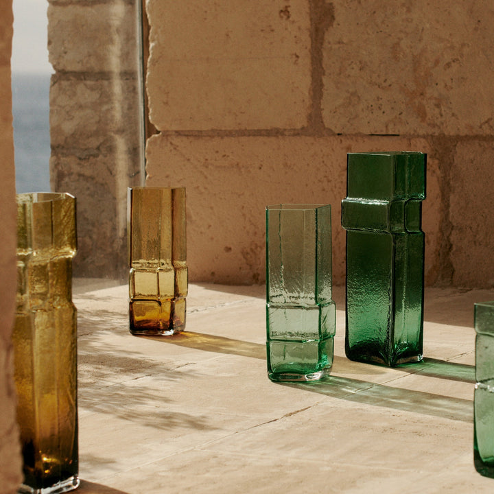 FERM LIVING Muro Vase, H30cm, Recycled Amber