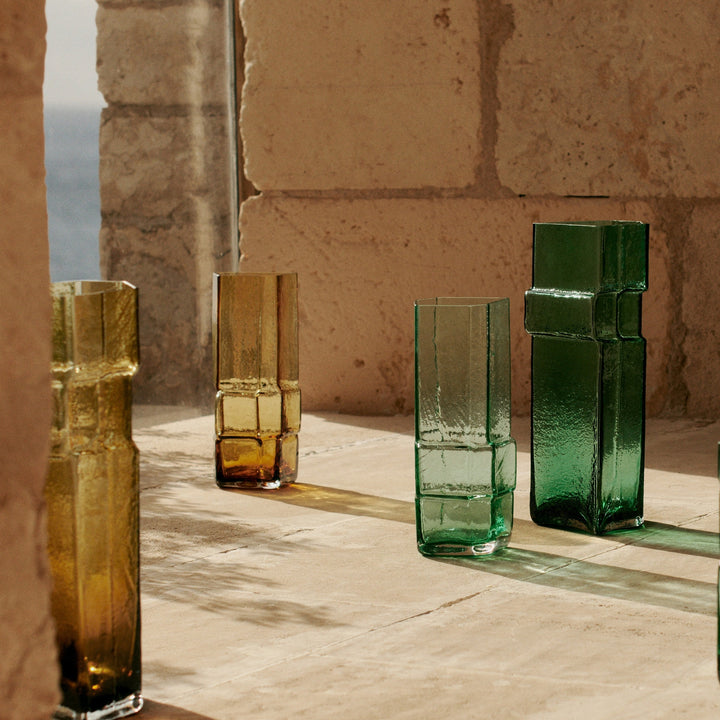 FERM LIVING Muro Vase, H38cm, Recycled Amber