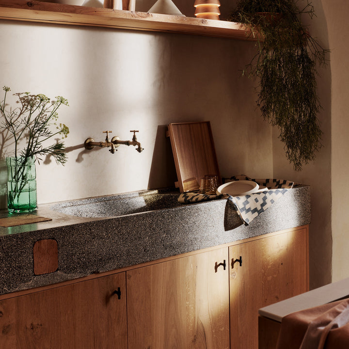 FERM LIVING Muro Vase, H38cm, Recycled Green