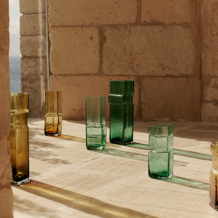 FERM LIVING Muro Vase, H30cm, Recycled Green