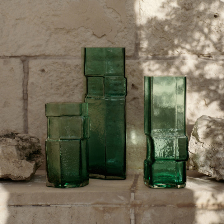 FERM LIVING Muro Vase, H30cm, Recycled Green
