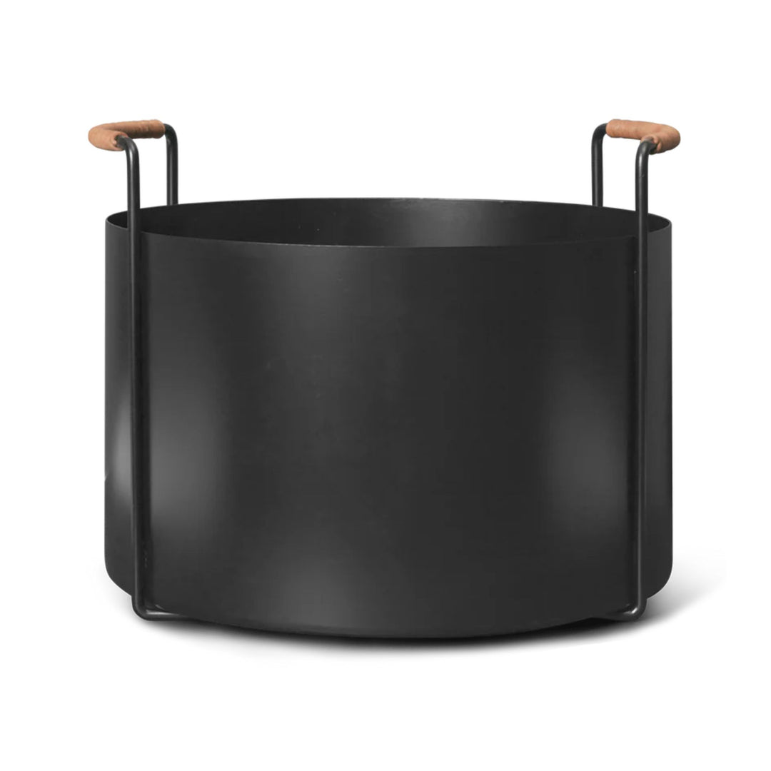 FERM LIVING Port Firewood Bucket, Black