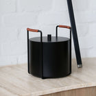 FERM LIVING Port Kindling & Ash Bucket, Black
