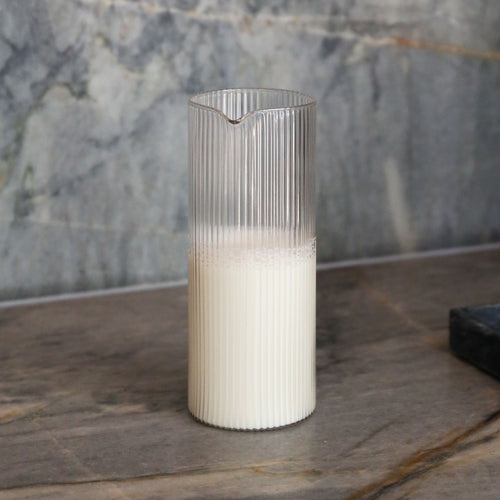 FERM LIVING Ripple Milk Jug, Clear