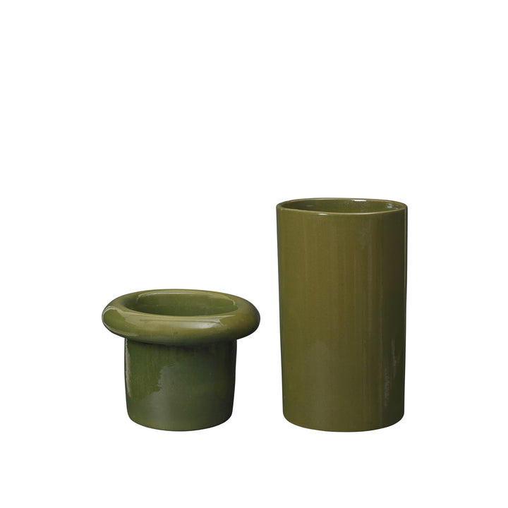 FERM LIVING Rollo Pot, H46cm, Moss Green