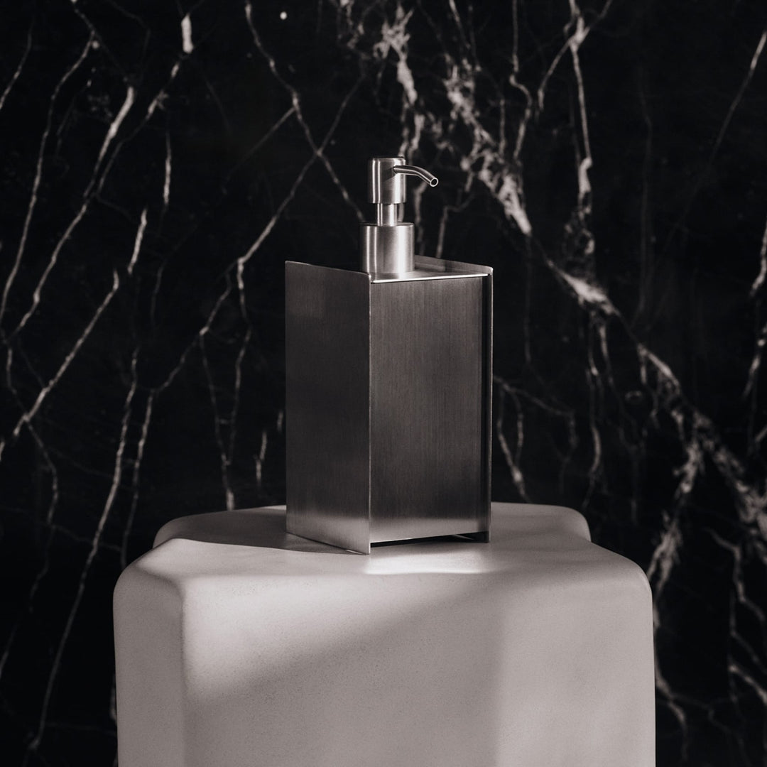 FERM LIVING Sama Soap Dispenser, Brushed Stainless Steel