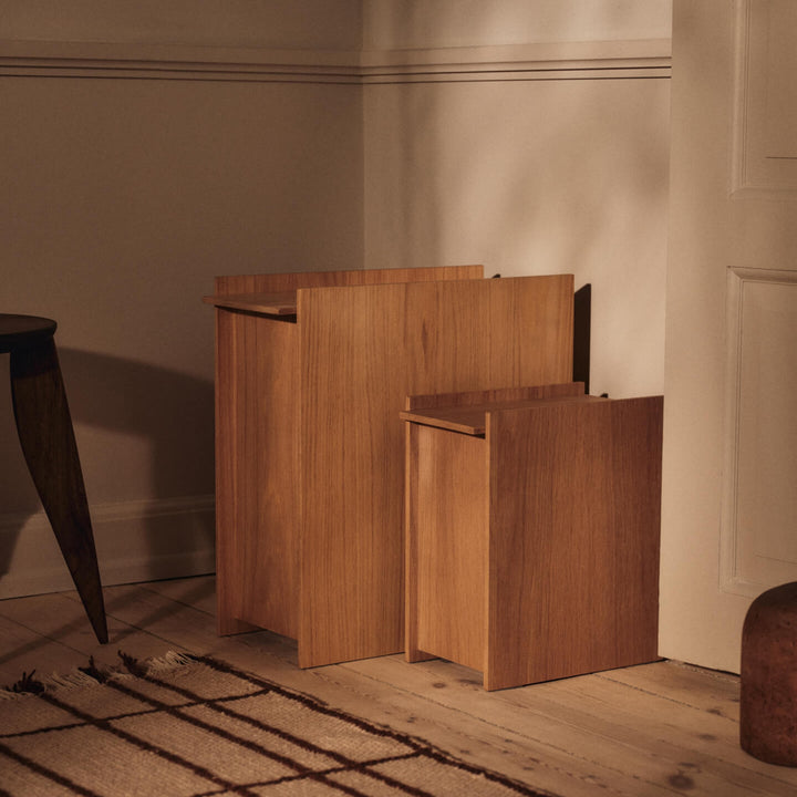 FERM LIVING Sama Wooden Bin, Oak