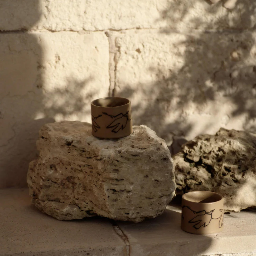 FERM LIVING Vuelo Cup, Dark Buff