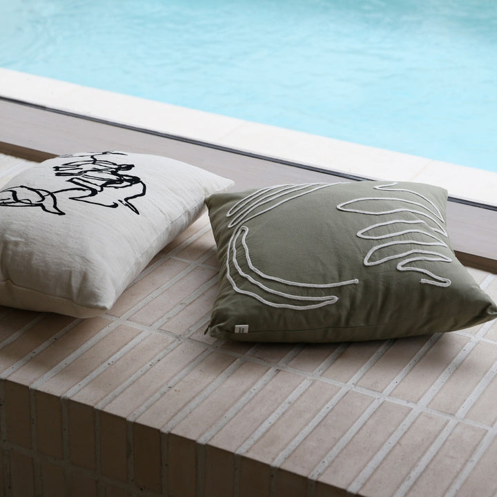 FERM LIVING Jot Cushion, Elm Green