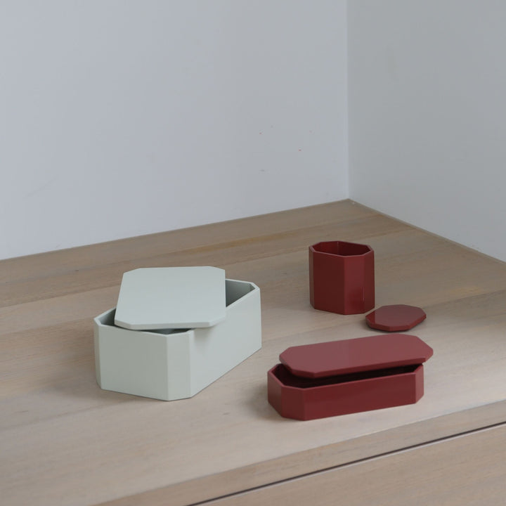 FERM LIVING Nova Storage Box, 25x15cm, Light Celedon
