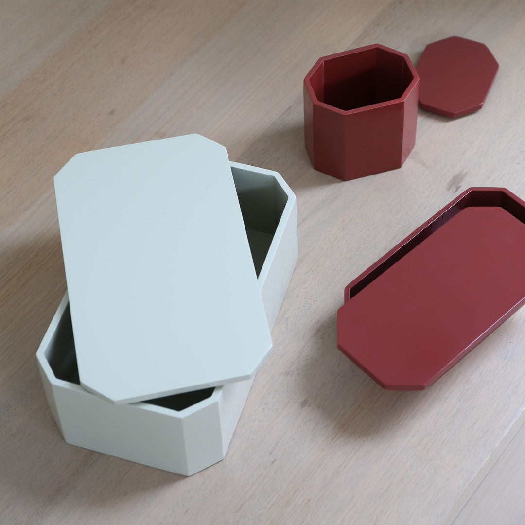 FERM LIVING Nova Storage Box, 25x15cm, Light Celedon