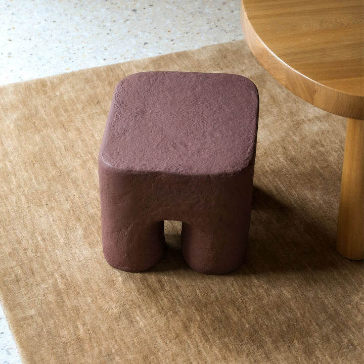 FERM LIVING Podo Stool, Red Brown