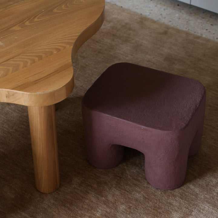 FERM LIVING Podo Stool, Red Brown