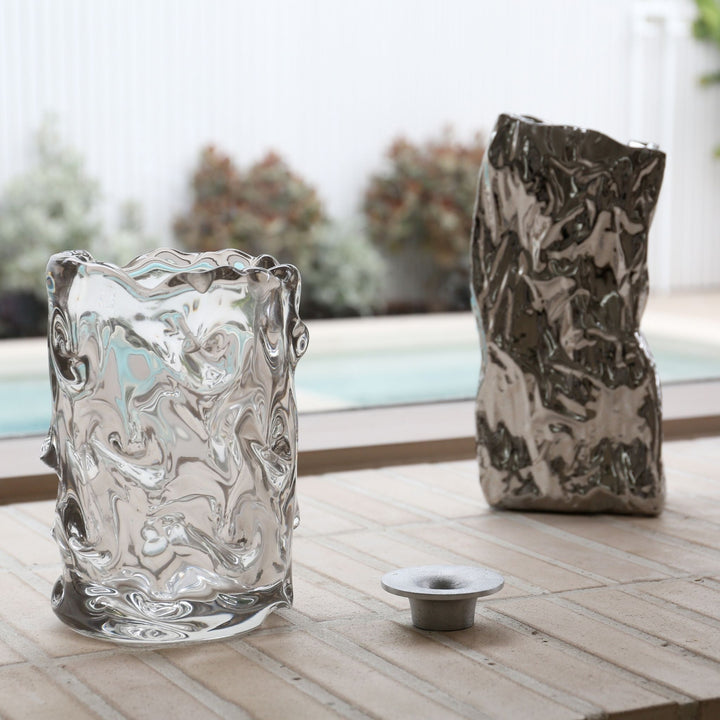 FERM LIVING Soothe Candle Holder, Aluminium