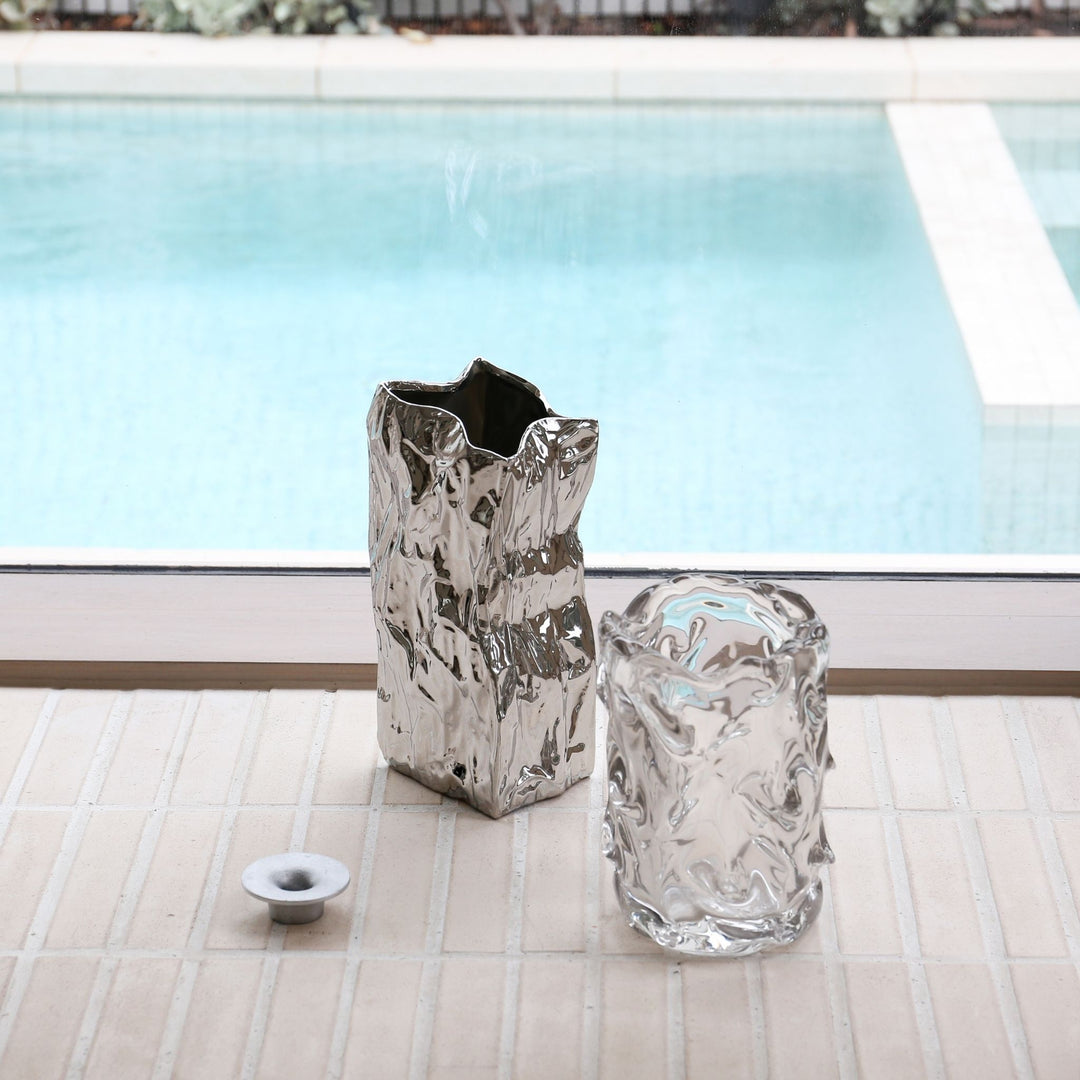 FERM LIVING Virelle Vase, H24cm Clear