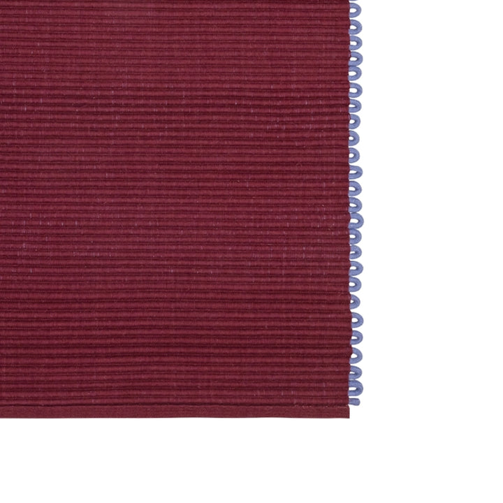 FINARTE Kumpu Wool Rug/Door Mat, 60x90cm, Burgundy