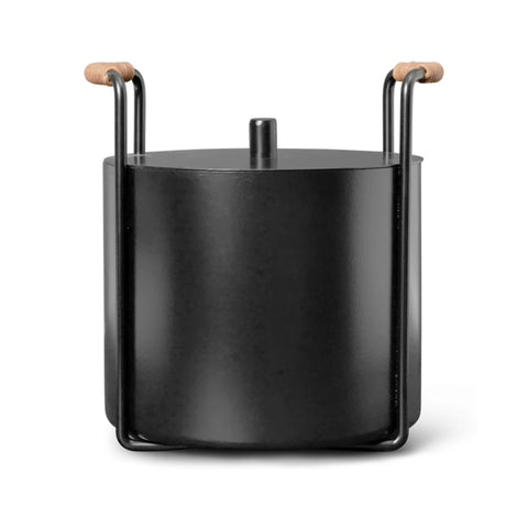 FERM LIVING Port Kindling & Ash Bucket, Black