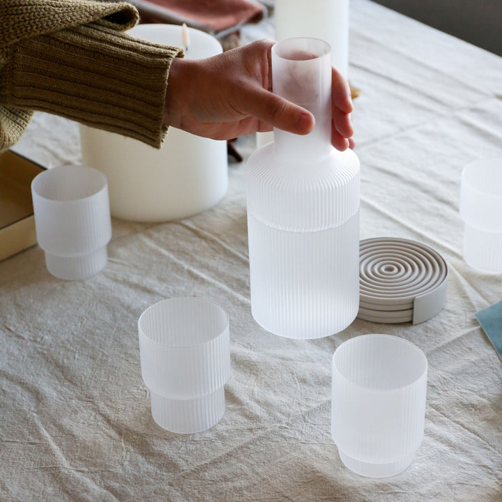 ferm LIVING Ripple Carafe, Frosted