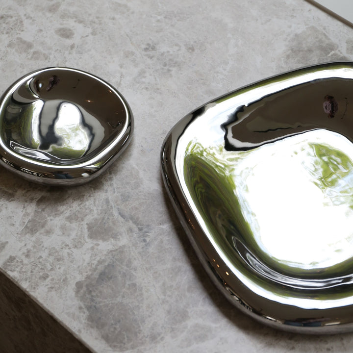 FERM LIVING Bellure Centrepiece, D35cm, Silver