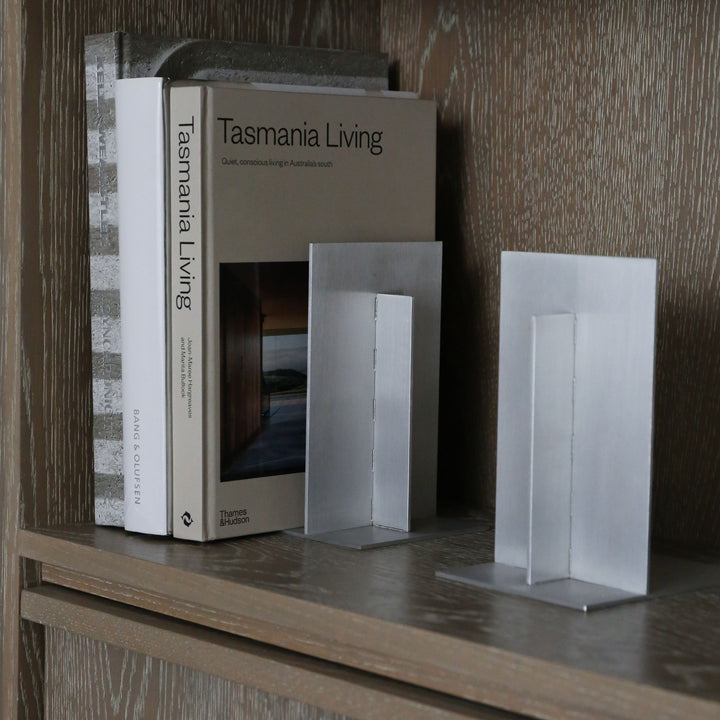 FERM LIVING Lager Bookends, Aluminium (Set of 2)
