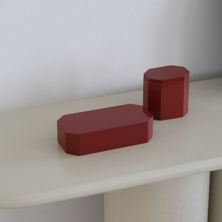FERM LIVING Nova Storage Box, 10x7.5cm, Picante Red