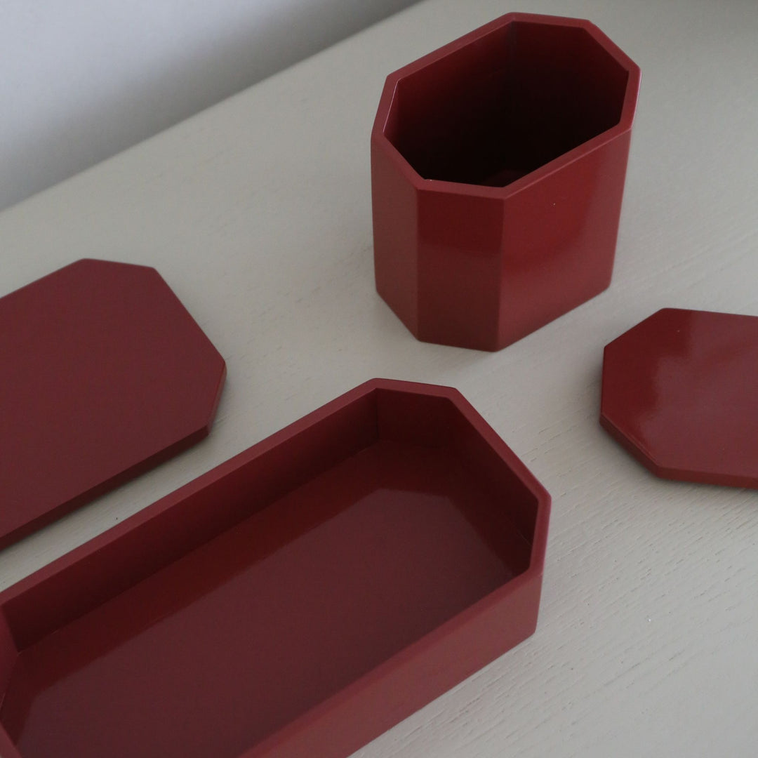 FERM LIVING Nova Storage Box, 10x7.5cm, Picante Red