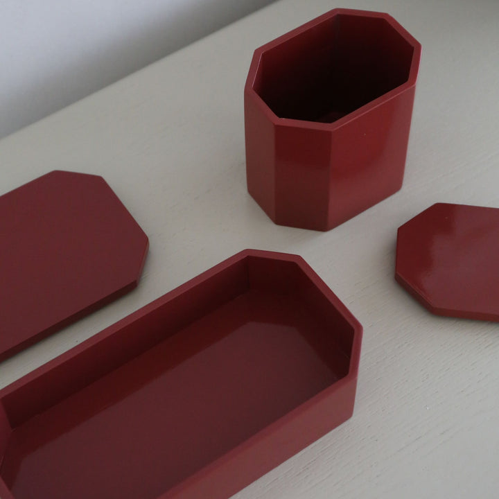 FERM LIVING Nova Storage Box, 10x7.5cm, Picante Red