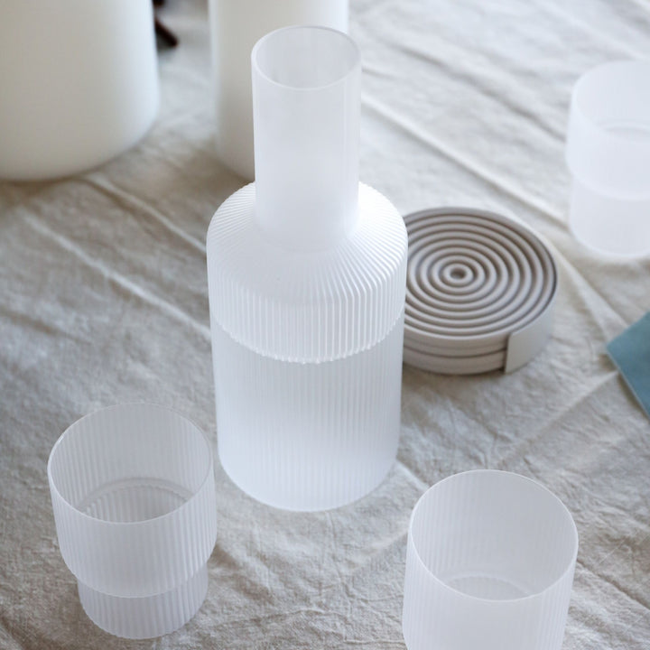 ferm LIVING Ripple Carafe, Frosted