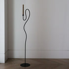 FERM LIVING Valse Floor Candle Holder, Black