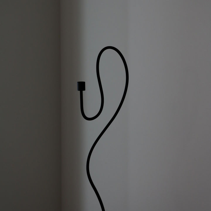FERM LIVING Valse Floor Candle Holder, Black