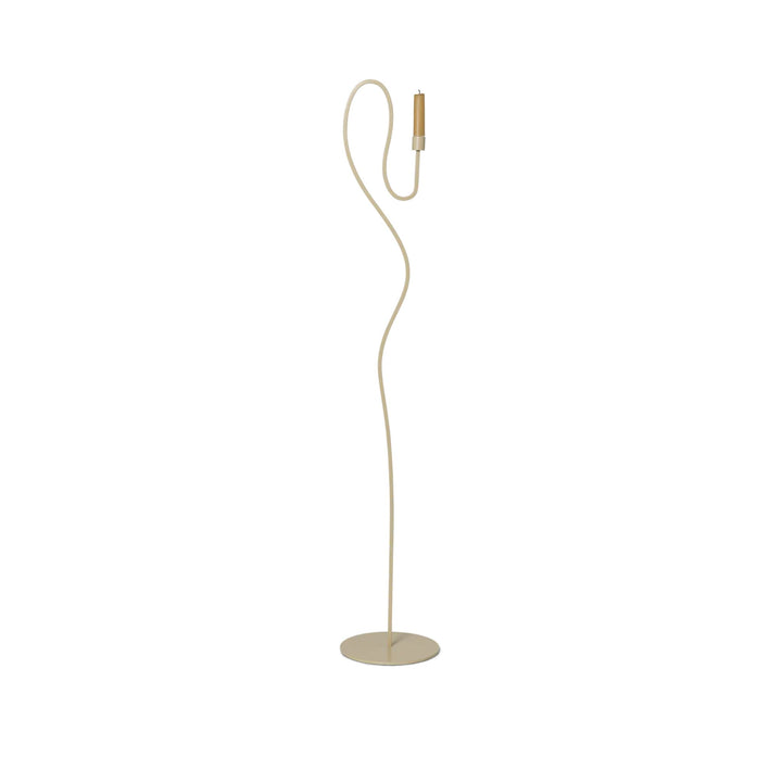 FERM LIVING Valse Floor Candle Holder, Cashmere