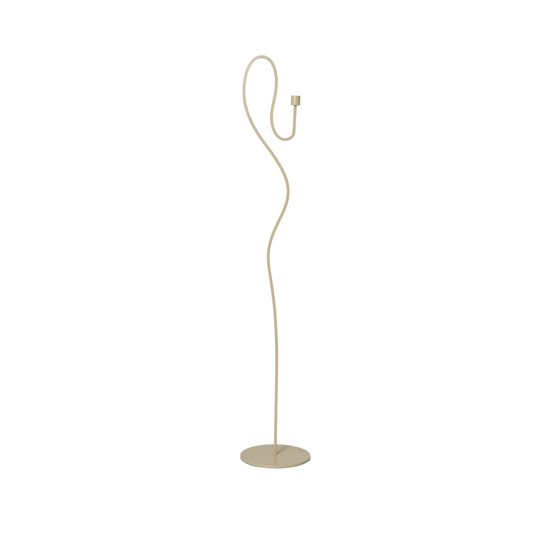 FERM LIVING Valse Floor Candle Holder, Cashmere