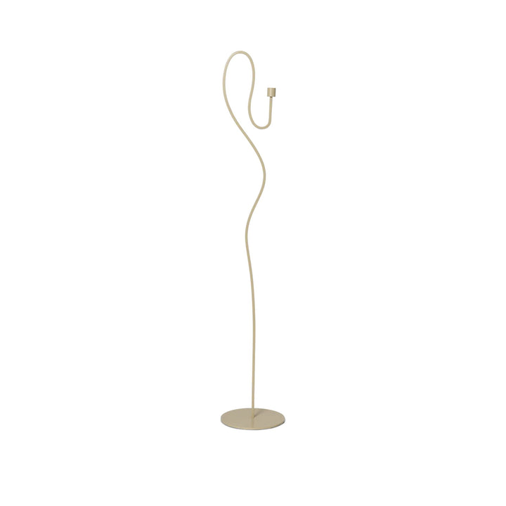 FERM LIVING Valse Floor Candle Holder, Cashmere