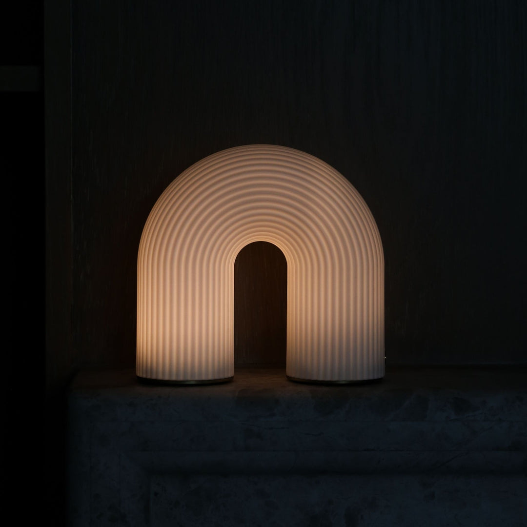 FERM LIVING Vuelta Portable Lamp, White