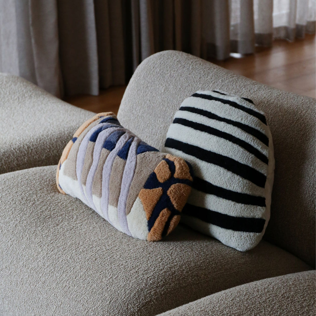 HAUS ÜGER Bonbon Cushion, 42x40cm, Off-White