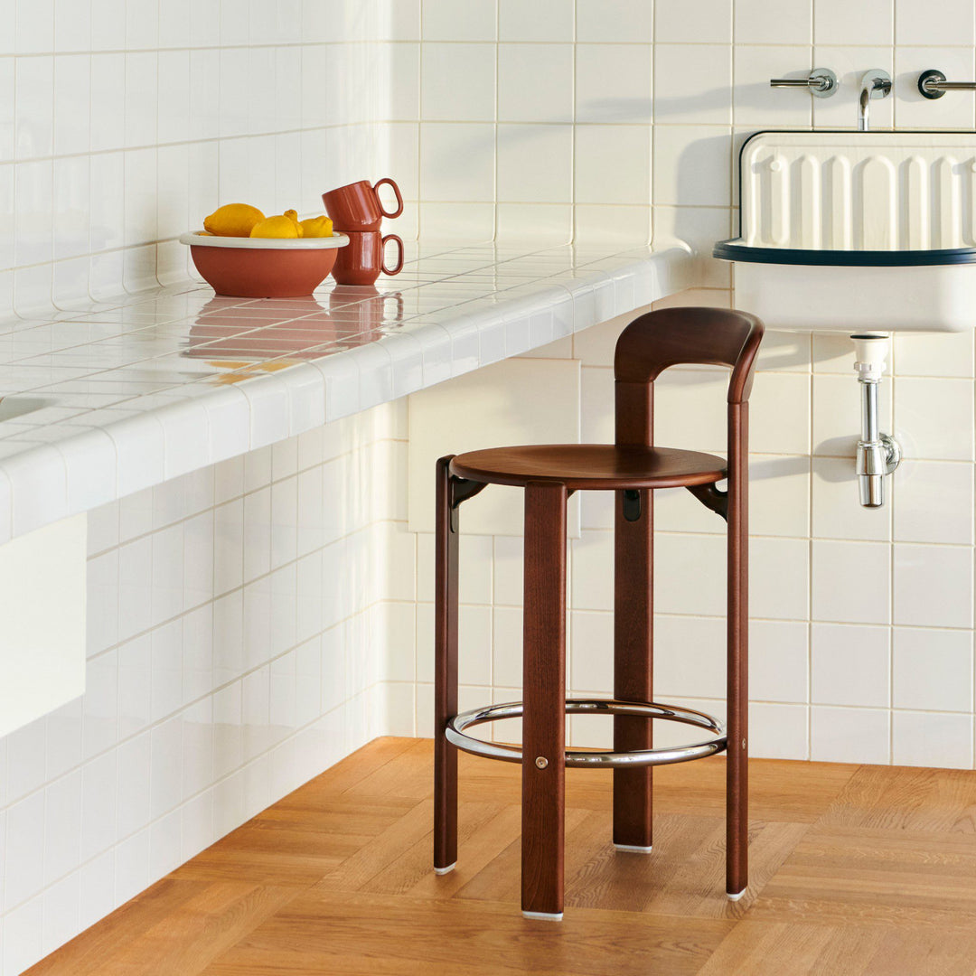 PRE-ORDER │ HAY Rey Bar Stool High, 75cm, Umber Brown