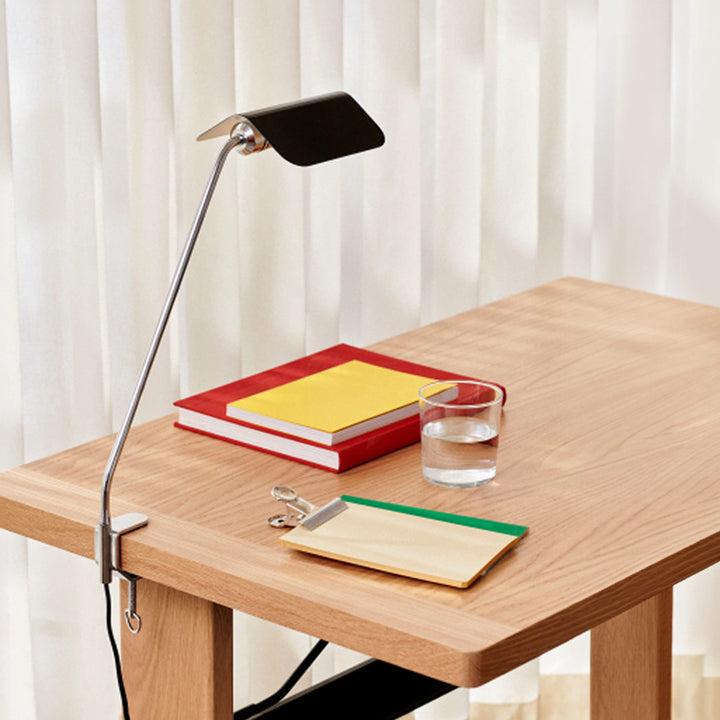 HAY Apex Desk Clip Lamp, Iron Black