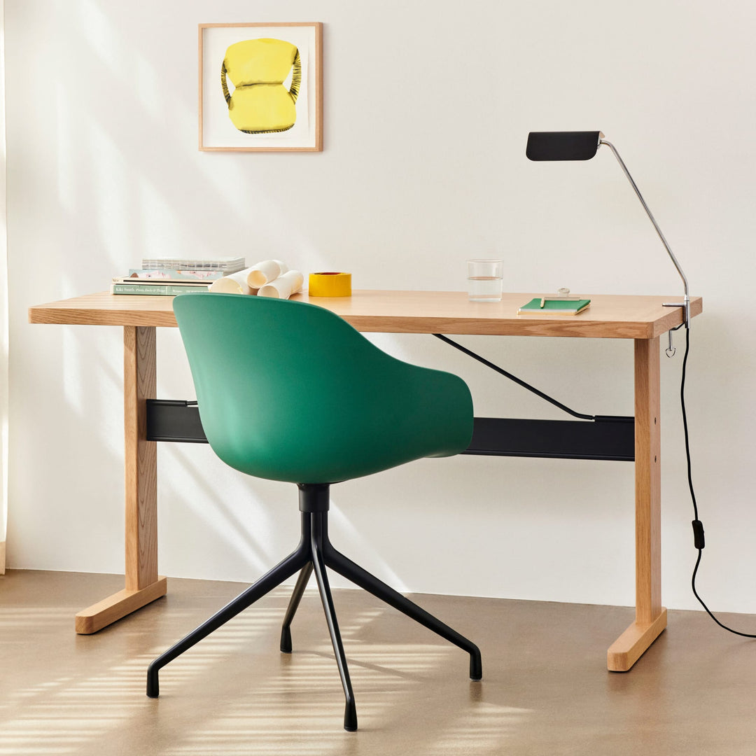 HAY Apex Desk Clip Lamp, Iron Black