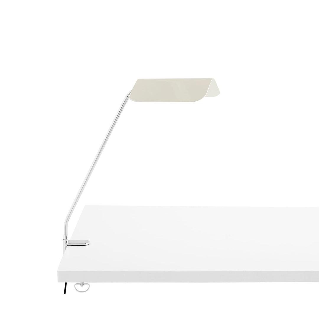 HAY Apex Desk Clip Lamp, Oyster White
