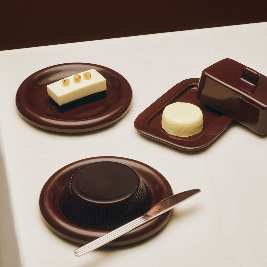 HAY Barro Plate, D18cm, Burgundy (Set of 2)