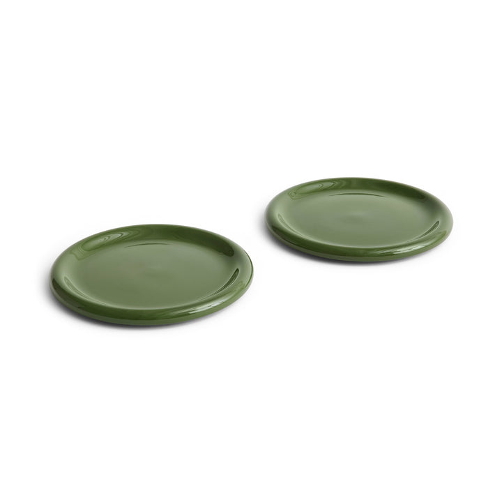 HAY Barro Plate, D24cm, Green (Set of 2)