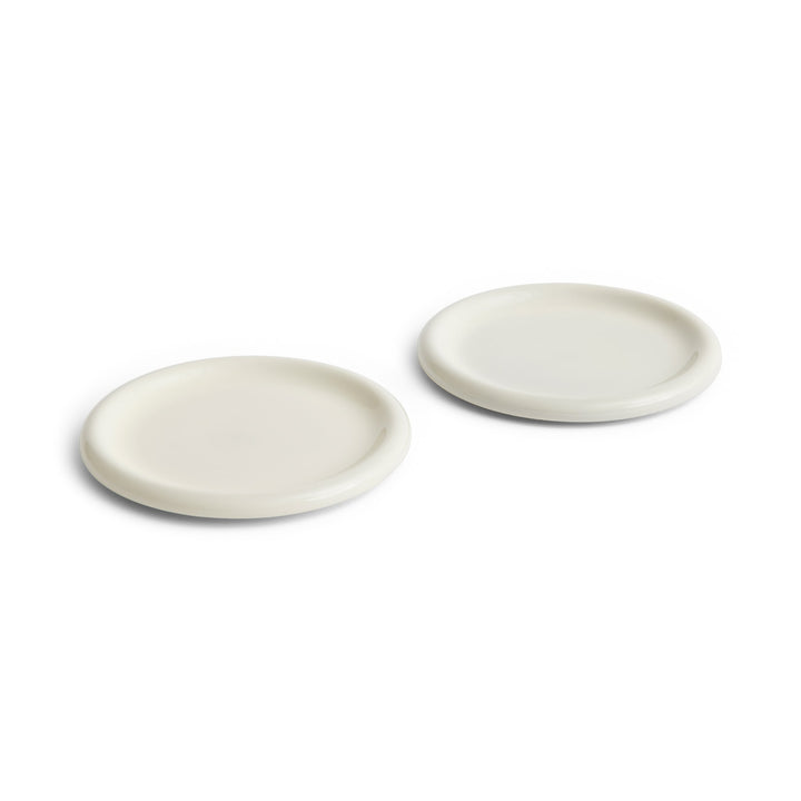 HAY Barro Plate, D24cm, Off-White (Set of 2)