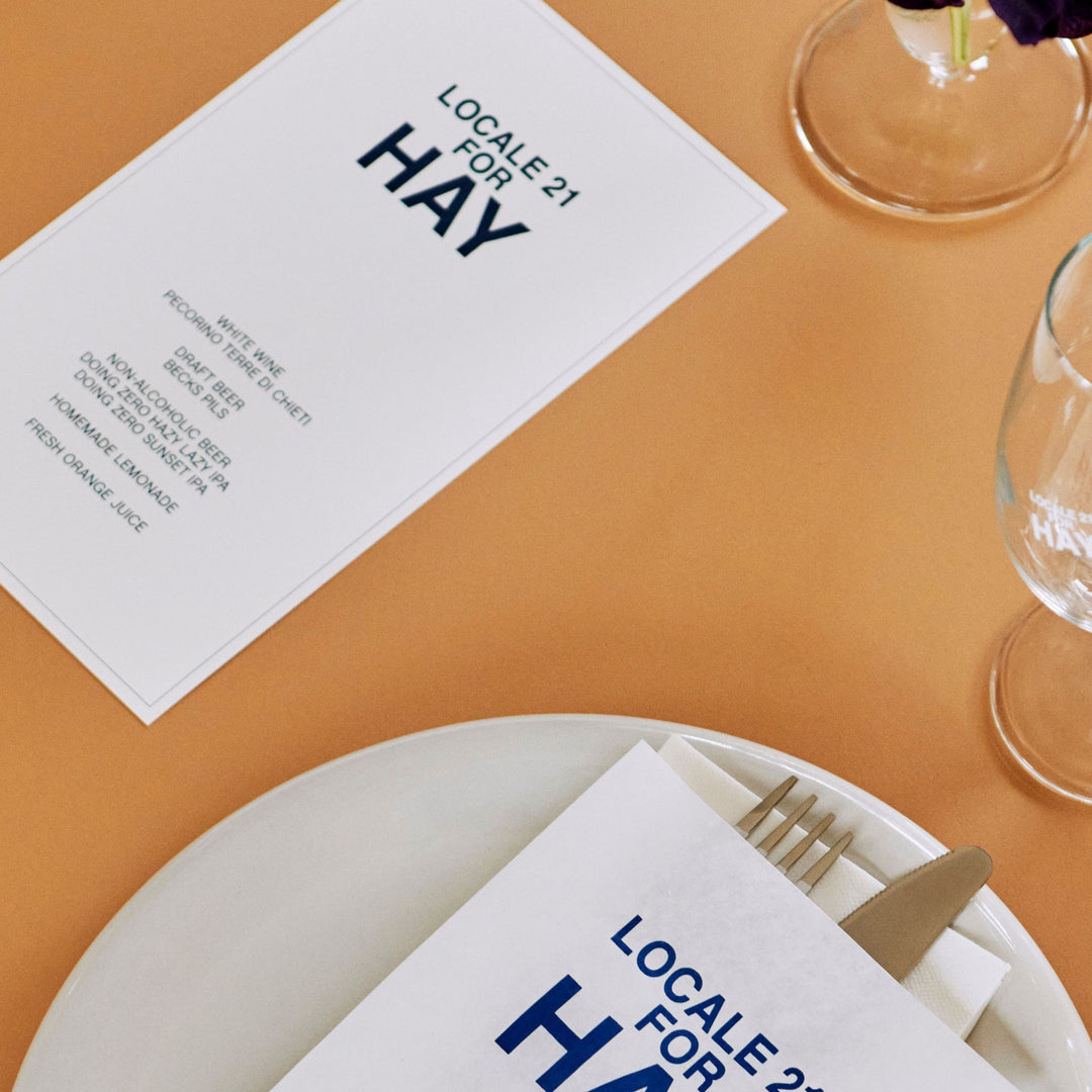 HAY Barro Plate, D24cm, Off-White (Set of 2)
