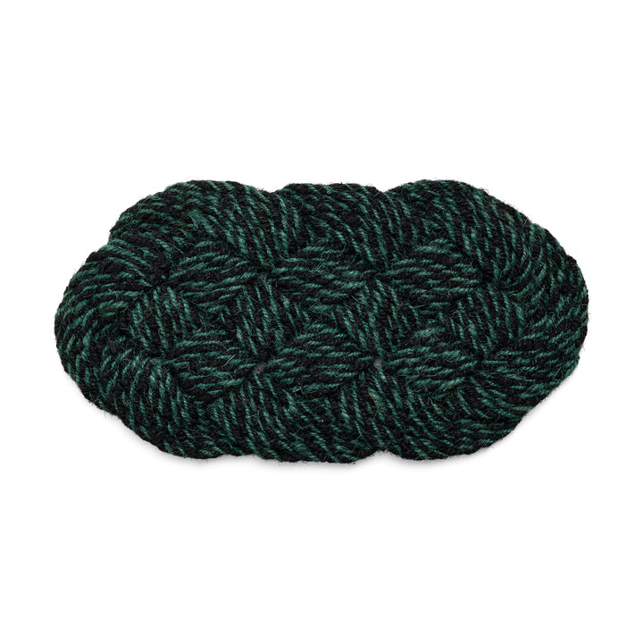 HAY Coco Door Mat, Swirl, Green and Black