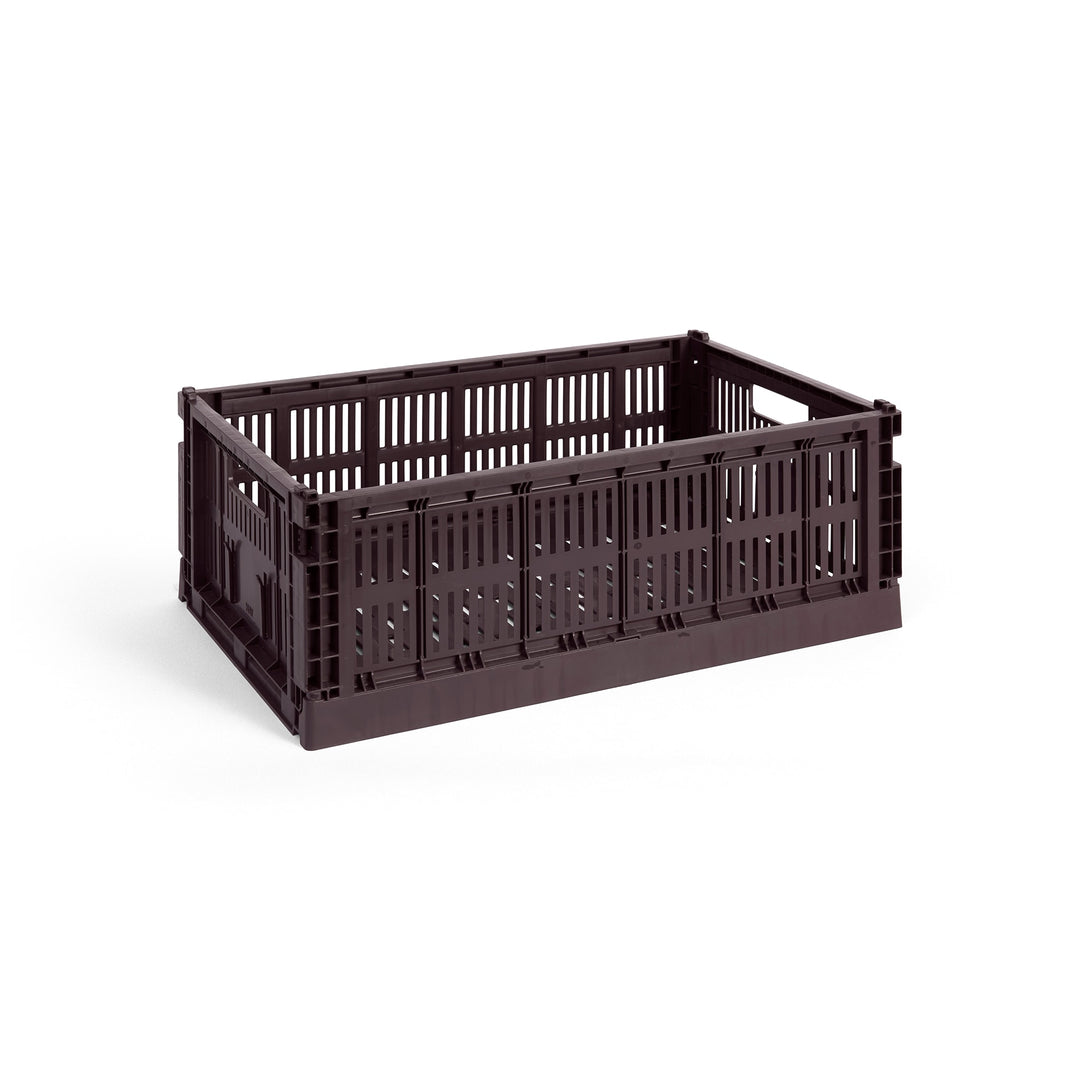 HAY Colour Storage Crate, Large, Bordeaux