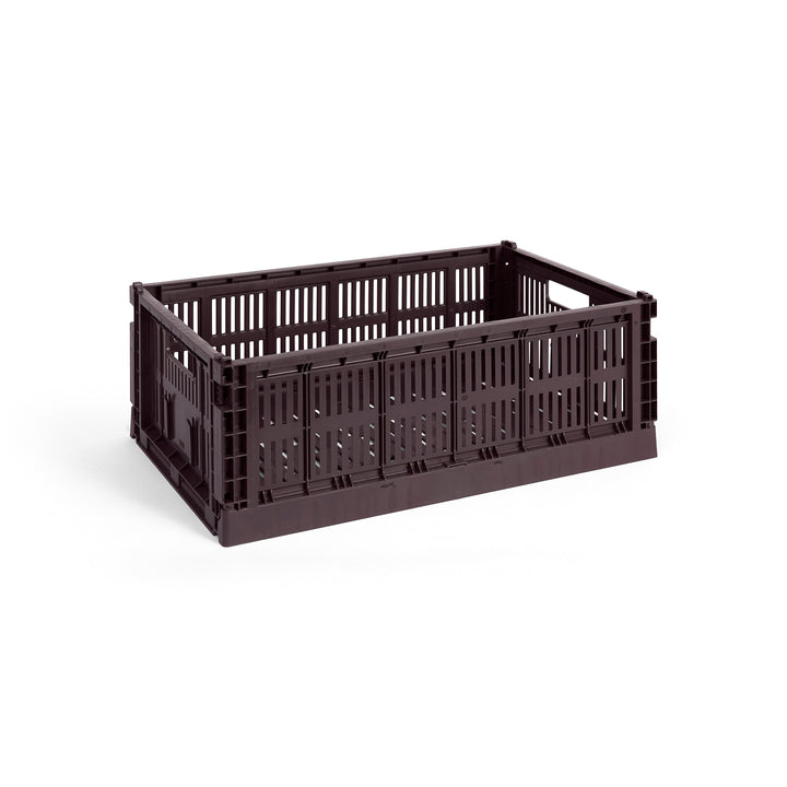 HAY Colour Storage Crate, Large, Bordeaux