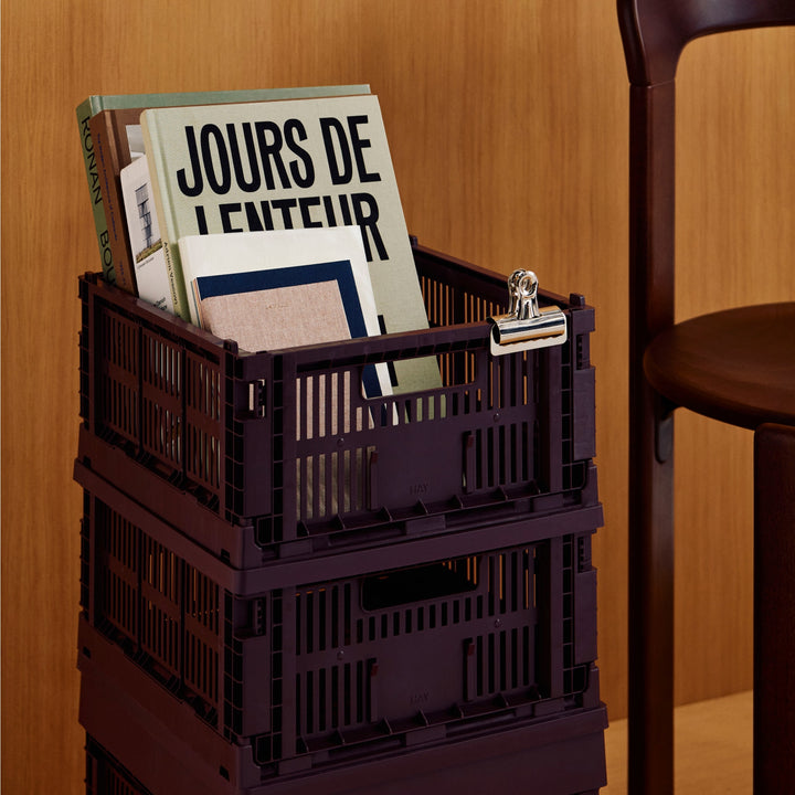 HAY Colour Storage Crate, Large, Bordeaux