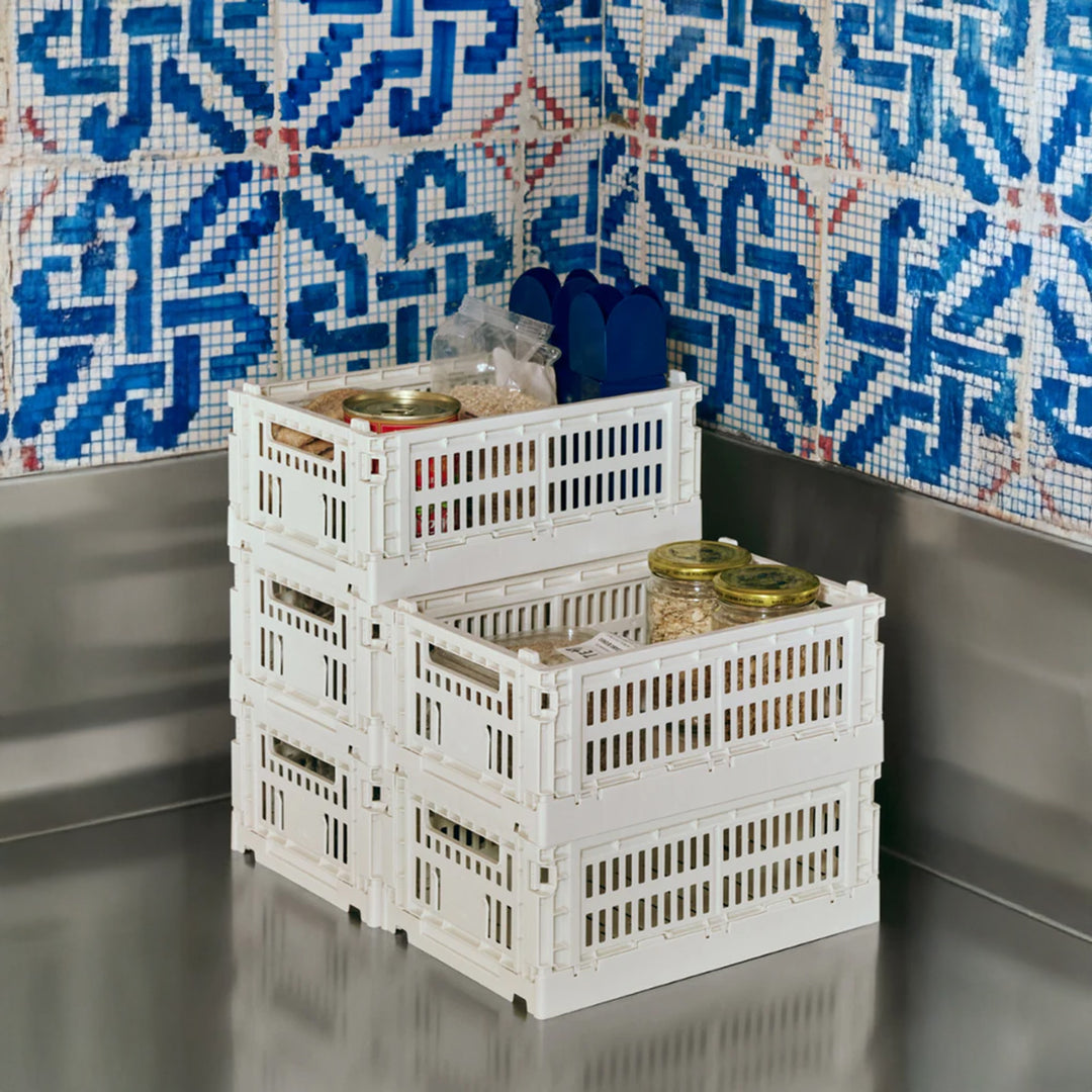 HAY Colour Storage Crate V2, Small, Off White