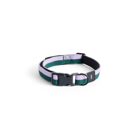 HAY Dog Collar, S/M, Lavender/Green